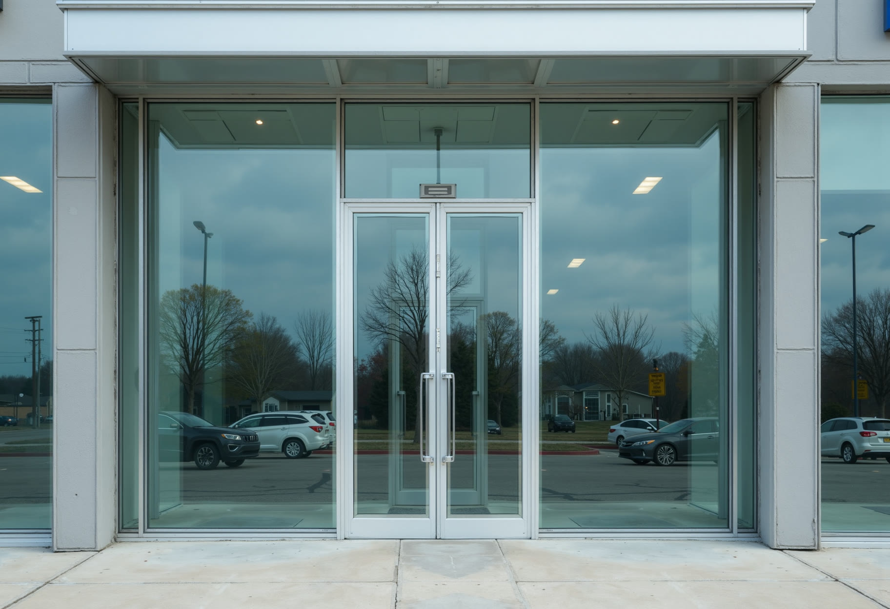 Storefront lite set in frame